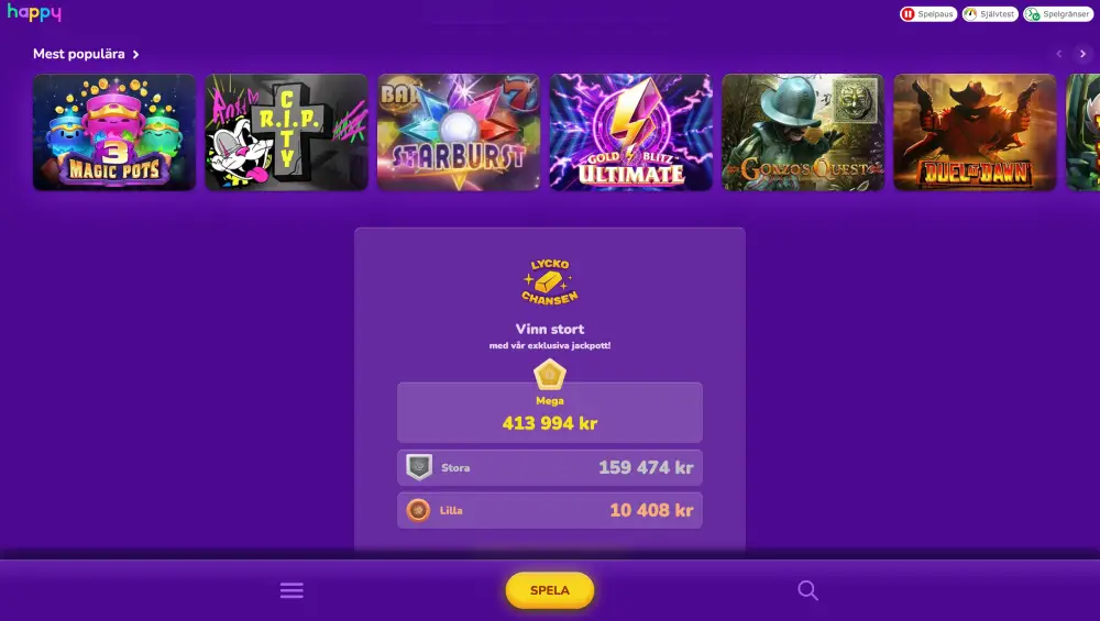 HappyCasino Officiell webbplats